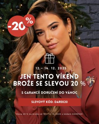 🎁 Startujeme víkendovou akci na brože! Celý tento víkend pořídíte všechny brože se slevou 20 %. Vyberete si elegantní...